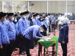 Pelantikan dan Pengambilan Sumpah / Janji Pegawai Negeri Sipil Formasi 2020 Kabupaten Musi Rawas